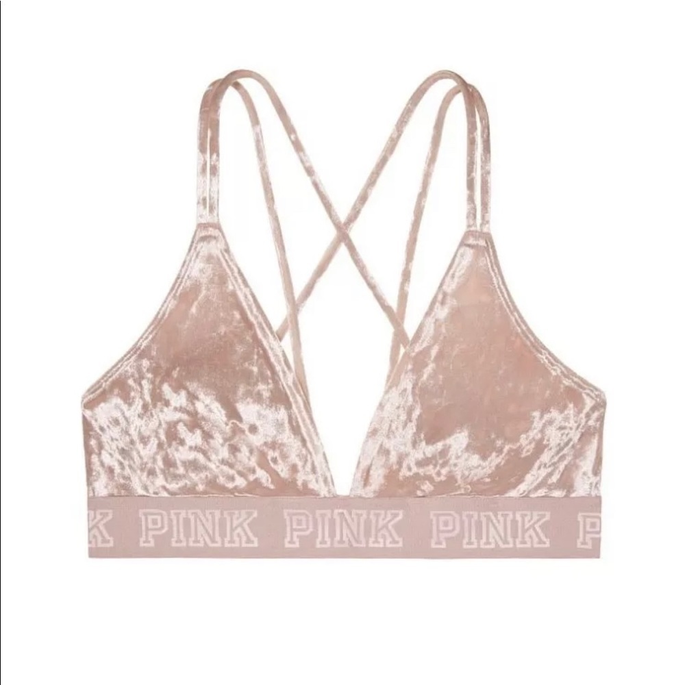 Victoria Secret PINK Velour Bralette size XS - Picture 3 of 7